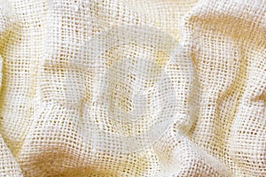 White tablecloth fabric texture