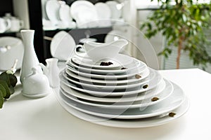 White tableware stylish luxury crockery