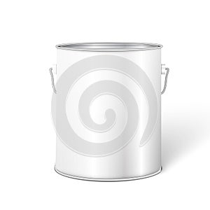 White Tall Tub Paint Bucket Container