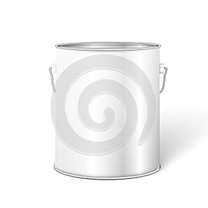 Blanco banera pintar balde envase 