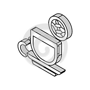 white tea isometric icon vector illustration