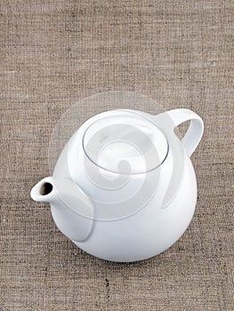 White teapot