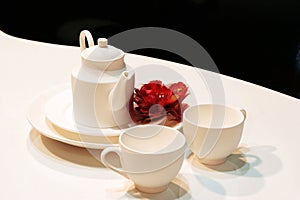 White teapot