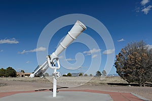 White telescope at outdoor