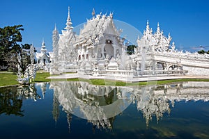The White Temple, or Wat Rong Khun, in Chiang Rai, Thailand photo
