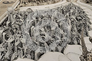 White temple Wat Rong Khun is an unconventional contemporary Bud