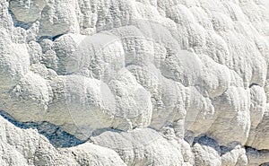 White terraces from Travertin, marble and gypsum in Pamukkale, T