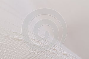 White textile background