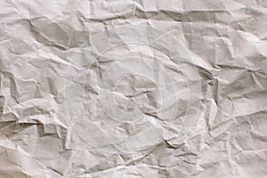 White Texture Background. Crumpled paper