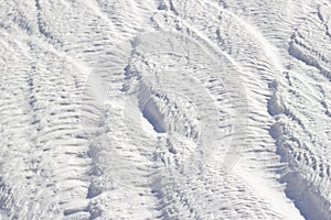 White texture of Pamukkale calcium travertine in Turkey, diagonal pattern of the feathers.