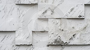 Textured White Stone Wall Background