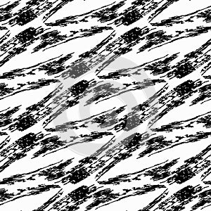 White thin line vintage seamless pattern