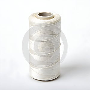 White Thread Spool isolated on white background
