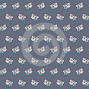 White tiger - emoji pattern 54