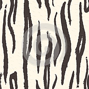 White Tiger Skin Seamless Pattern