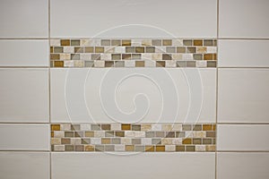 White Tile & Earth Tone Trim