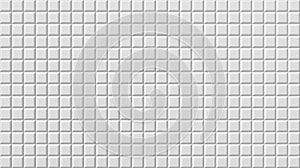 White tile flooring, seamless texture background, 3d
