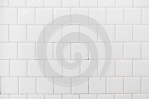 White tile interior wall background
