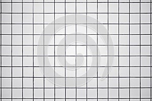 White tiles texture and background