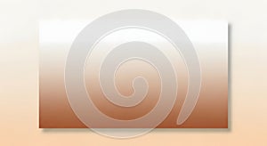 White to Earthy Brown Gradient Rectangle with Subtle Shadow