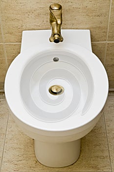 White toilet bidet object
