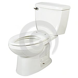 White toilet isolated on white background