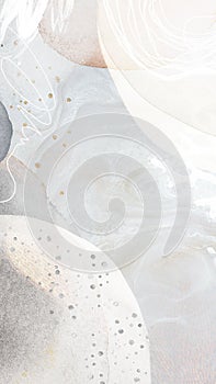 White tone contemporary Memphis textured mobile phone wallpaper illustration