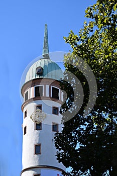 White tower of Darmstadt, Germany