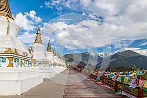 The white tower in Deqin county Yunnan province