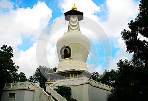 The White Tower of Slender West Lake in Yangzhou city