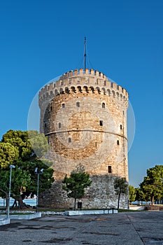 White tower of Thessaloniki, Greece.