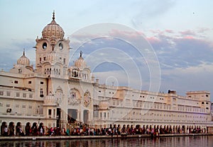 White towers near Golden Temple Amritsar, India