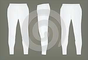 White tracksuit bottoms