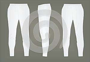 White tracksuit bottoms photo