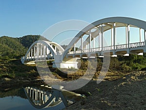 White train bridge