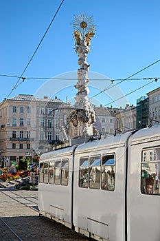 White Tram in Linz