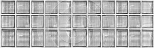 White translucent glass block wall pattern and background seamless