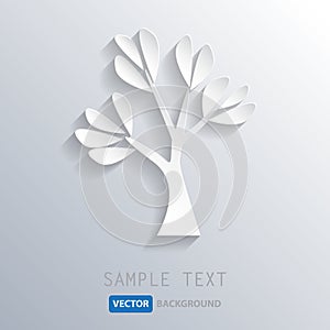 White tree background, vector eps10
