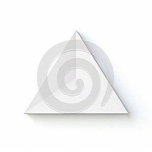 White Triangle On White Background: A Precisionist Architectural Illustrator\'s Influence photo