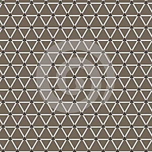 White triangle pattern brown background
