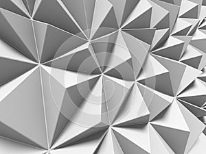 Blanco triángulo patrón superficie. abstracto 