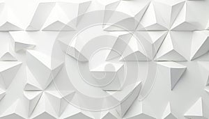 White Triangle Pattern Wall Decor