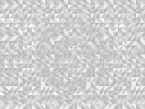 White triangle tiles seamless pattern, vector background
