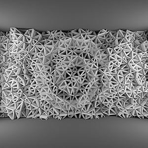 White triangles backdrop