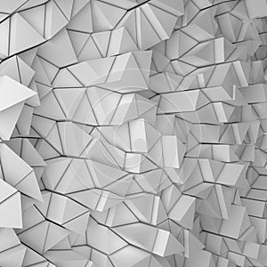 White triangles backdrop