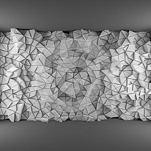 White triangles backdrop