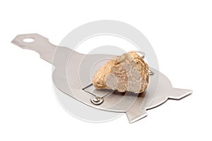 White truffle on a slicer