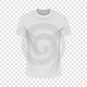 White Tshirt mockup, realistic style