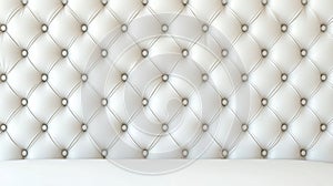 A white tufted headboard.