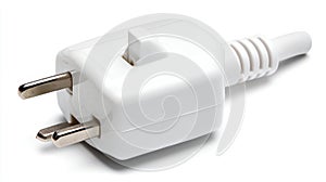 White UK Plug with Inline Switch
